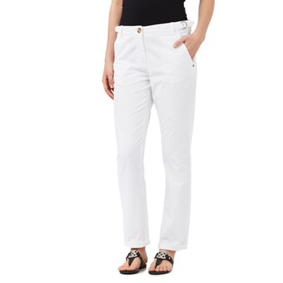 The Collection White chino trousers